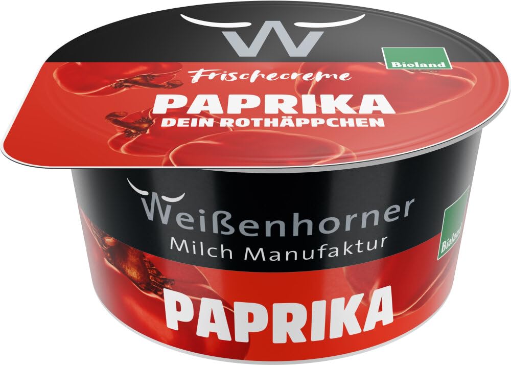 Weißenhorner Milch Manufaktur Bioland FrischeCreme Paprika (6 x 150 gr)