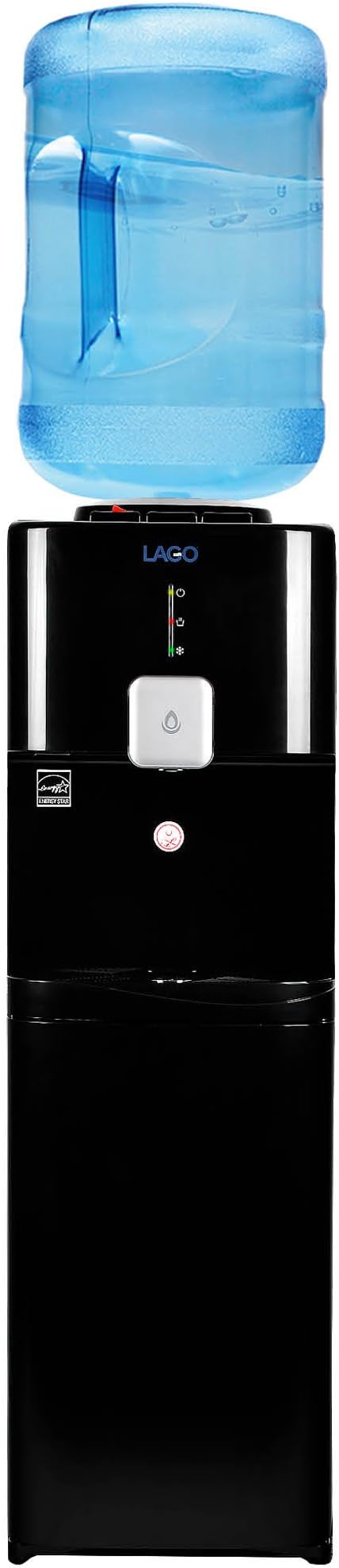 Lago Top Load Hot, Cold & Room Black Water Cooler Dispenser