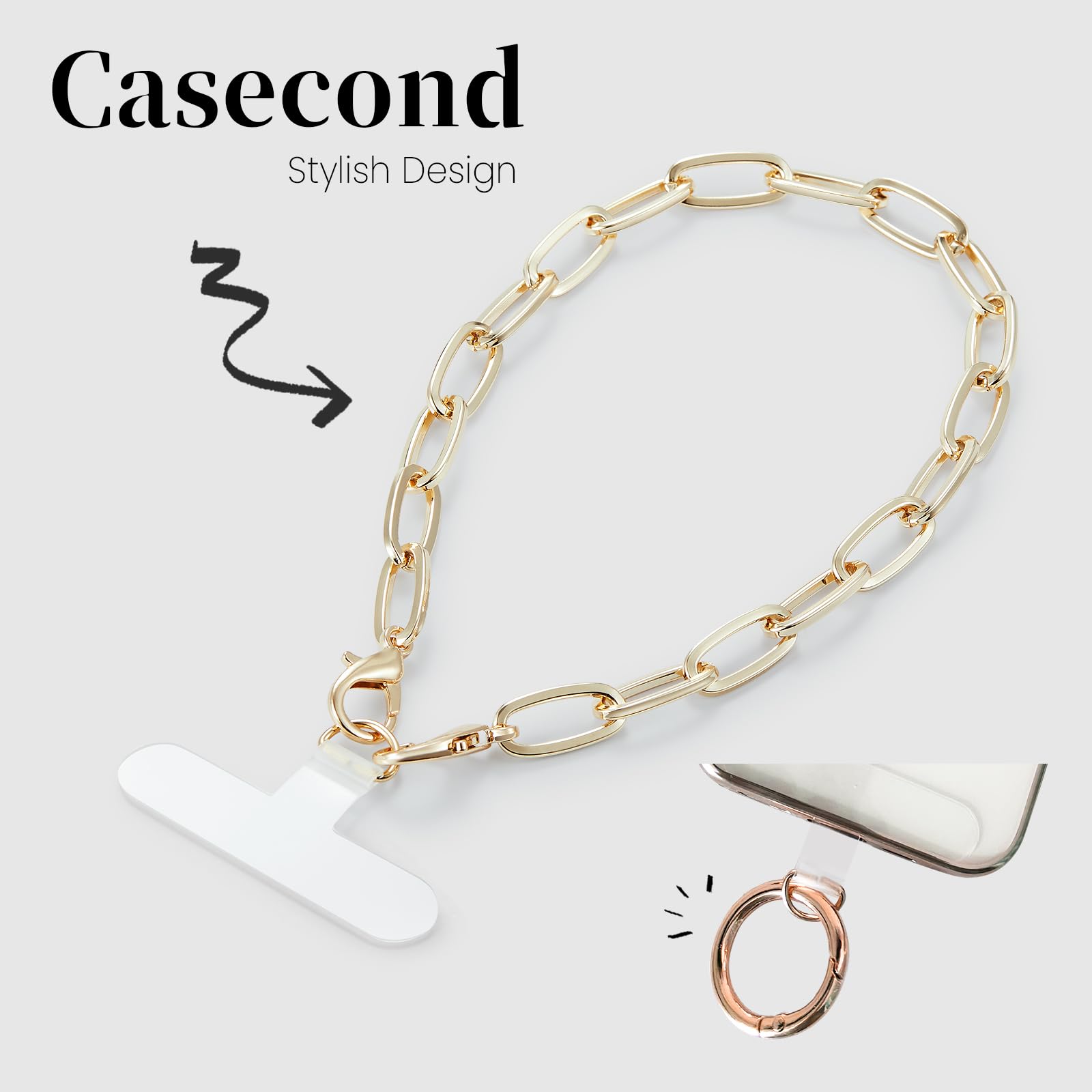 L'Appartement Phone Strap Gold Chain B完売