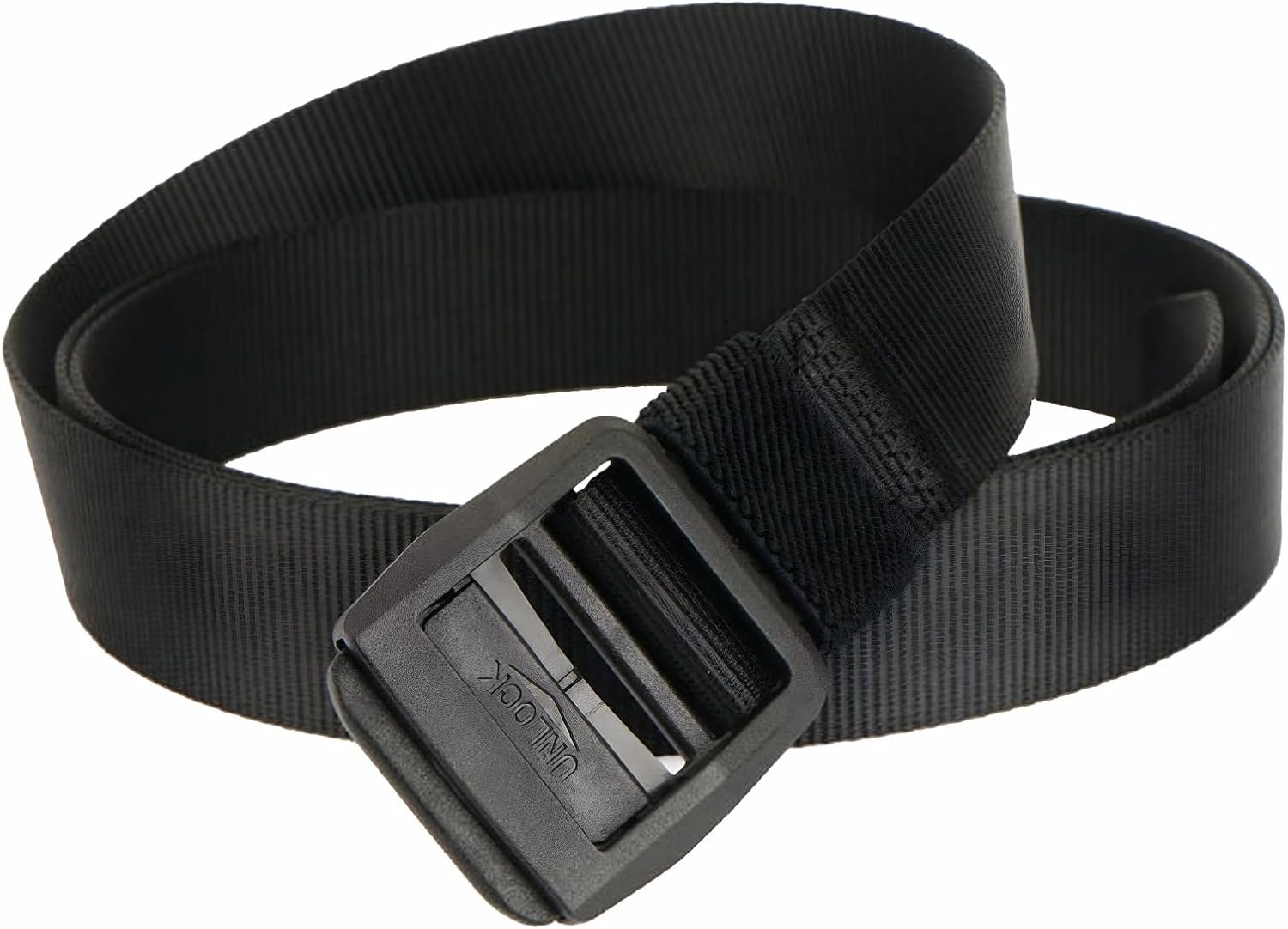 1" Wide Skinny Webbing Belt Plastic Buckle Thin Nylon Web Belts for Men