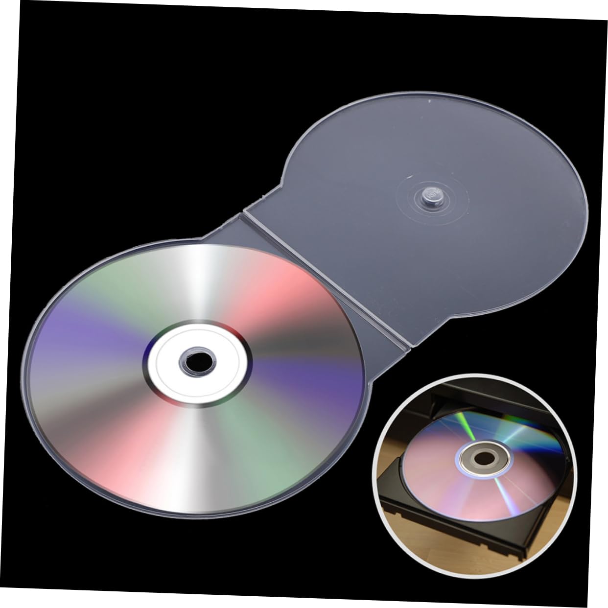 VALICLUD 50pezzi Custodie Trasparenti Per Cd Custodie in Plastica Per Dvd Scatole Porta Cd e Dvd Protezione Da Graffi Per Dischi e