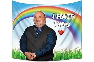 EWRITN I Hate Kids Tapestry: Hilarious Wall Art for Kids-Free Zones