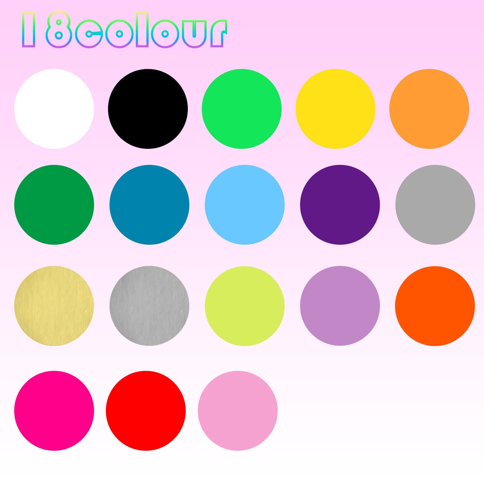 Gommettes Autocollantes Rondes 25mm - Lot De 720 Pièces, 18 Couleurs Vives