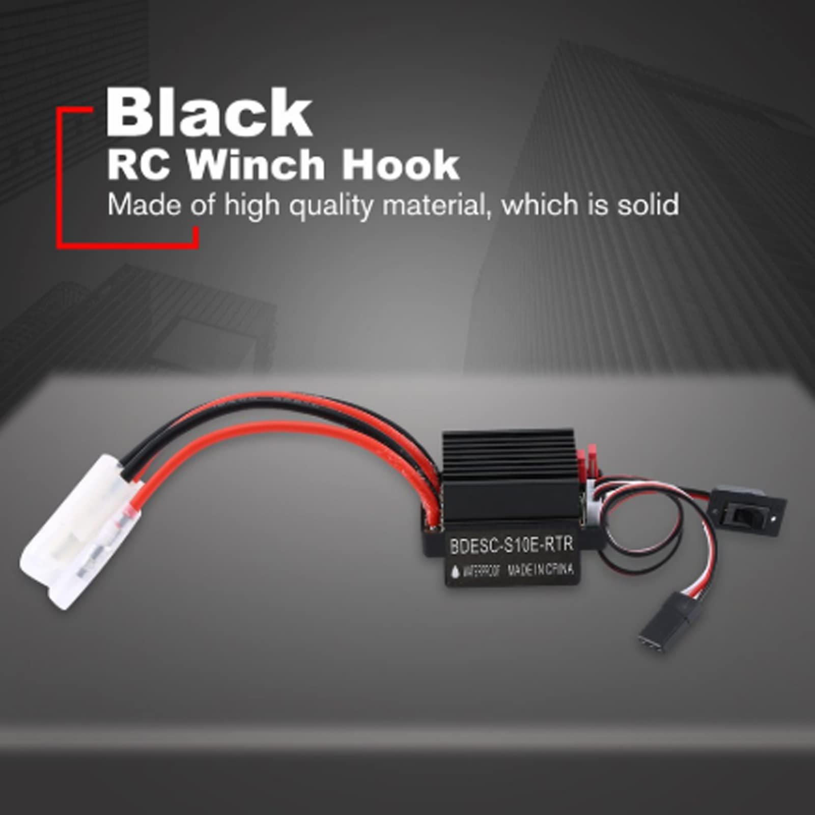 Gebürsteter Motor, 550 RC -Auto gebürsteter Motor mit Wasserdichtem 320A Two Way Brushed ESC für RC Rock Crawler Car(21T)