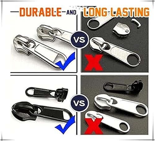 Miniatura 4 de Juego de cremallera instantánea, kit de reparación de cremallera fija, clip de cremallera instantánea, kit de reparación instantánea de deslizador