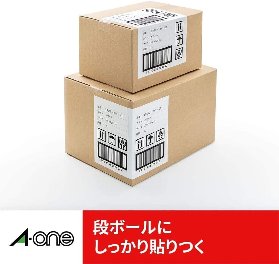 A-One 78212 Label Stickers, Strong Adhesive, 18 Sheets, 12 Sides A
