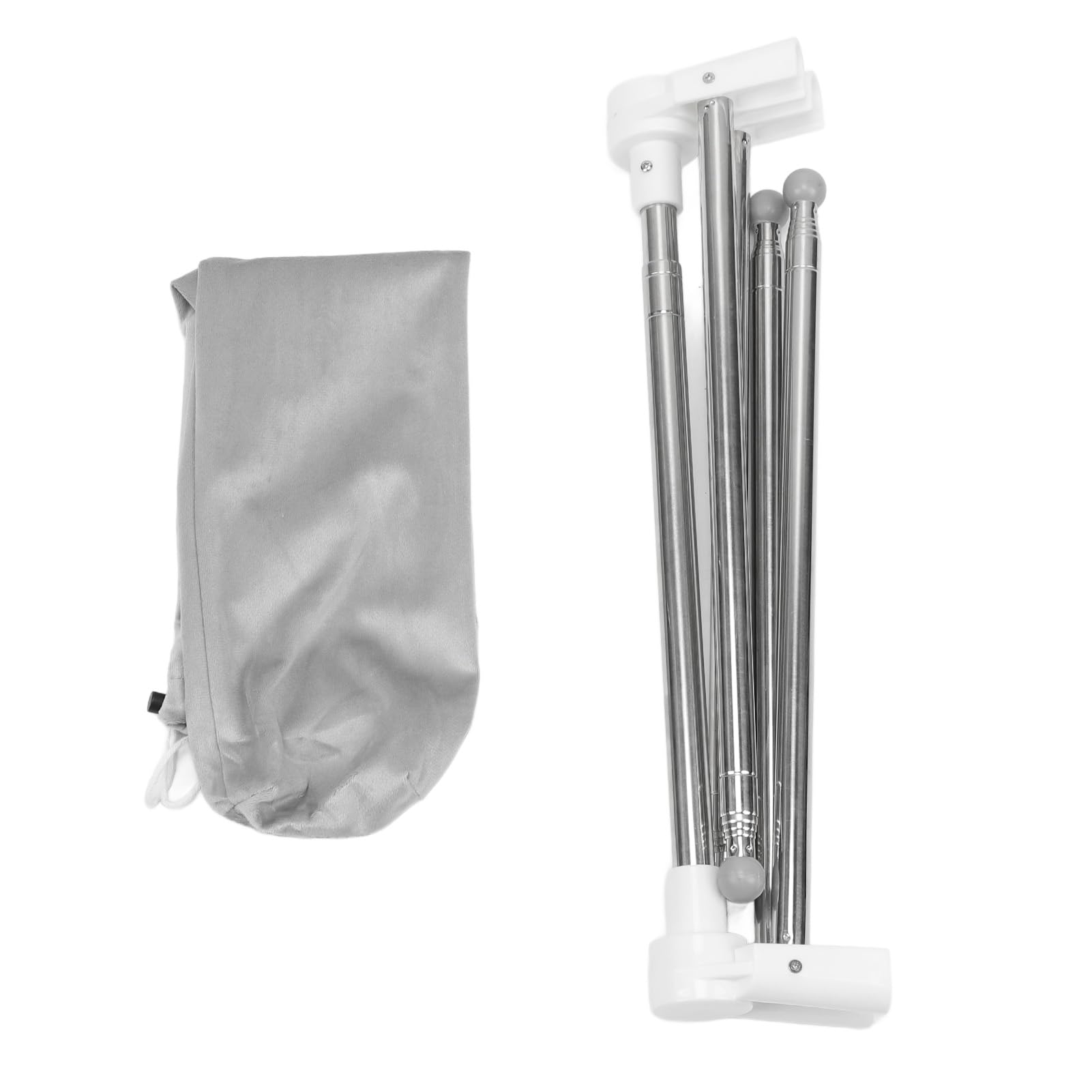 Fini le linge froissé en camping avec ce rack de vêtements de voyage portable et ajustable