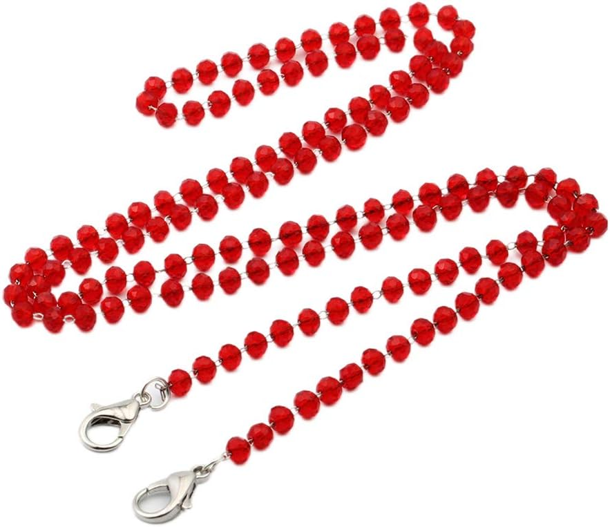 GROOMY Longe Coupe-Vent Perles Bijoux Masque lanière Cordon 