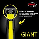 FLEXI® Giant Tape Retractable Dog Leash, Large, 26 ft - Black | German engineered, original flexi leash, durable quality for dogs up to 110 lbs, tangle-free, walking, reliable brake system