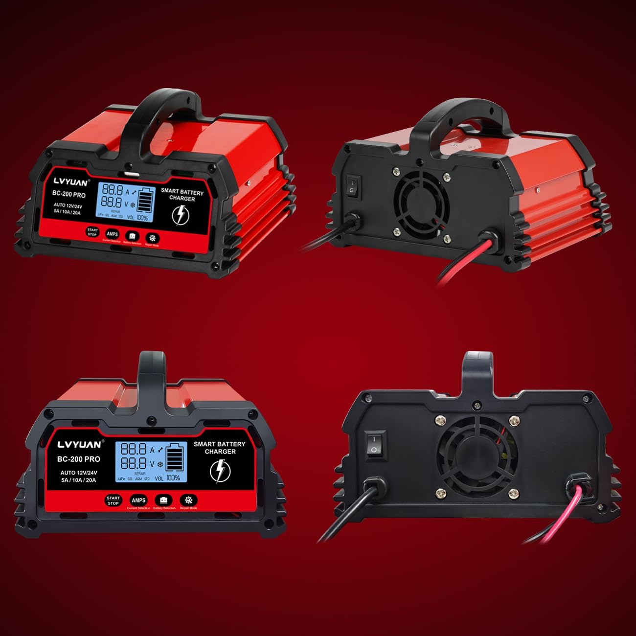 LVYUAN 12V 20amp Battery Charger