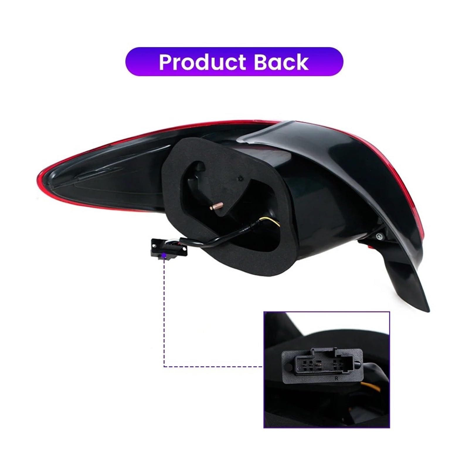 Faros Traseros Para Peugeot 206 2004-2008 2 Luces Traseras LED Lámpara DRL Freno Marcha Atrás Antiniebla Conjunto De Para Coche Plug And Play Piloto Trasero Coche(Light Black)