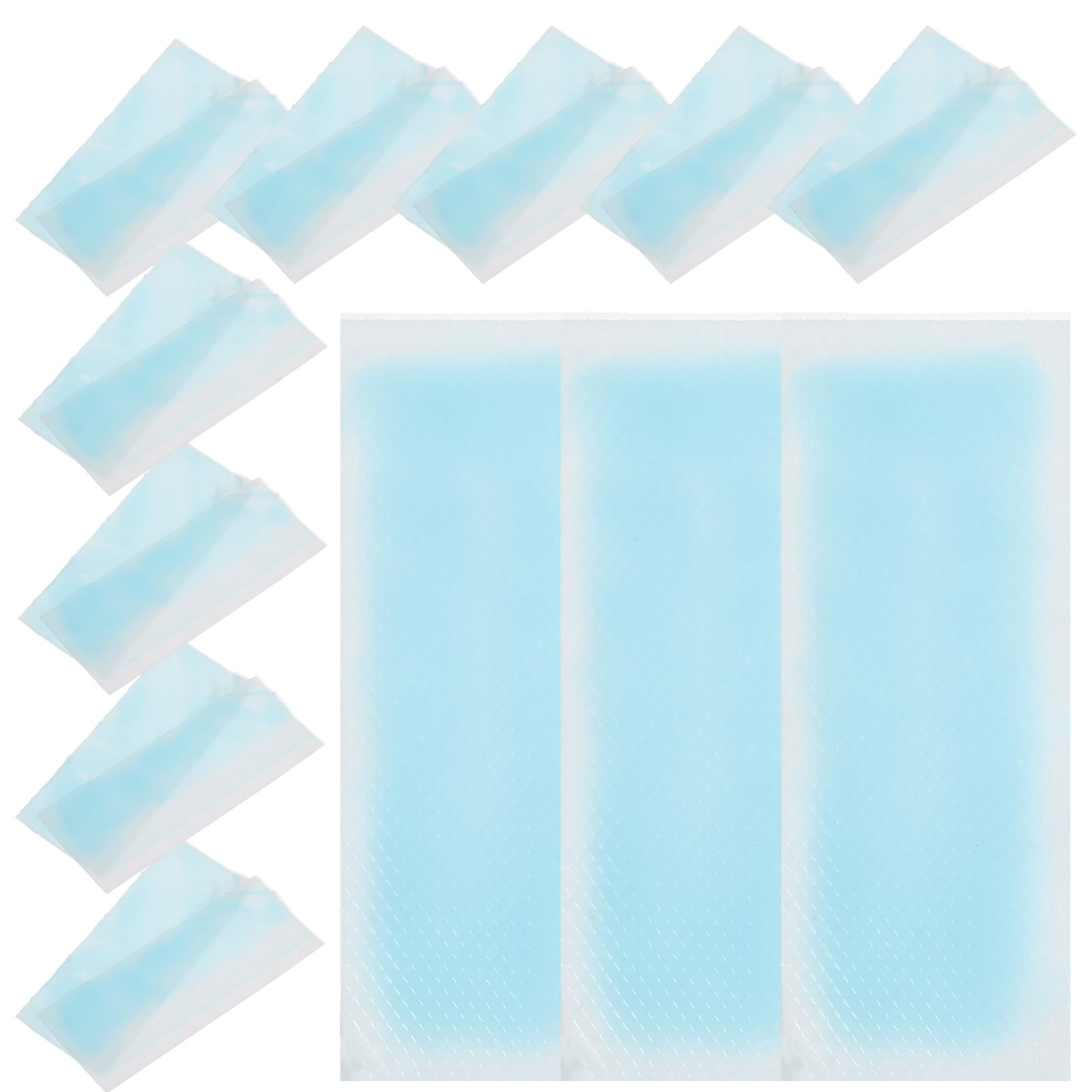 50 Stück Kühlpflaster Für Sommer - Kühlende Gel-Patches Zur Linderung Von Kopfschmerzen, Fieber Und Migräne - Tragbare Kühlpads Für Kinder Und Erwachsene