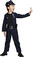 Vista 3 de Amscan Disfraz infantil de oficial de policía, Azul marino