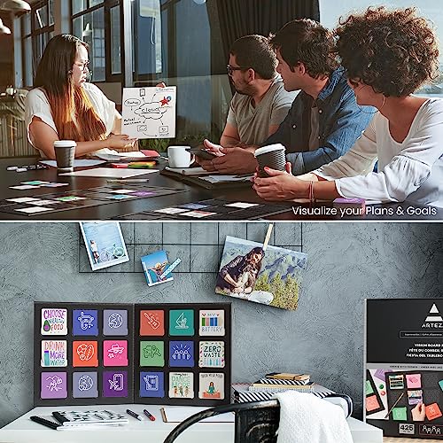 Image of ARTEZA Vision Board Kit, Experience Box | Creative Art & Craft Set for Goal Setting, Party Kit for Group Activities, Business Planning, Personal Development, Art Supplies, Craft Supplies