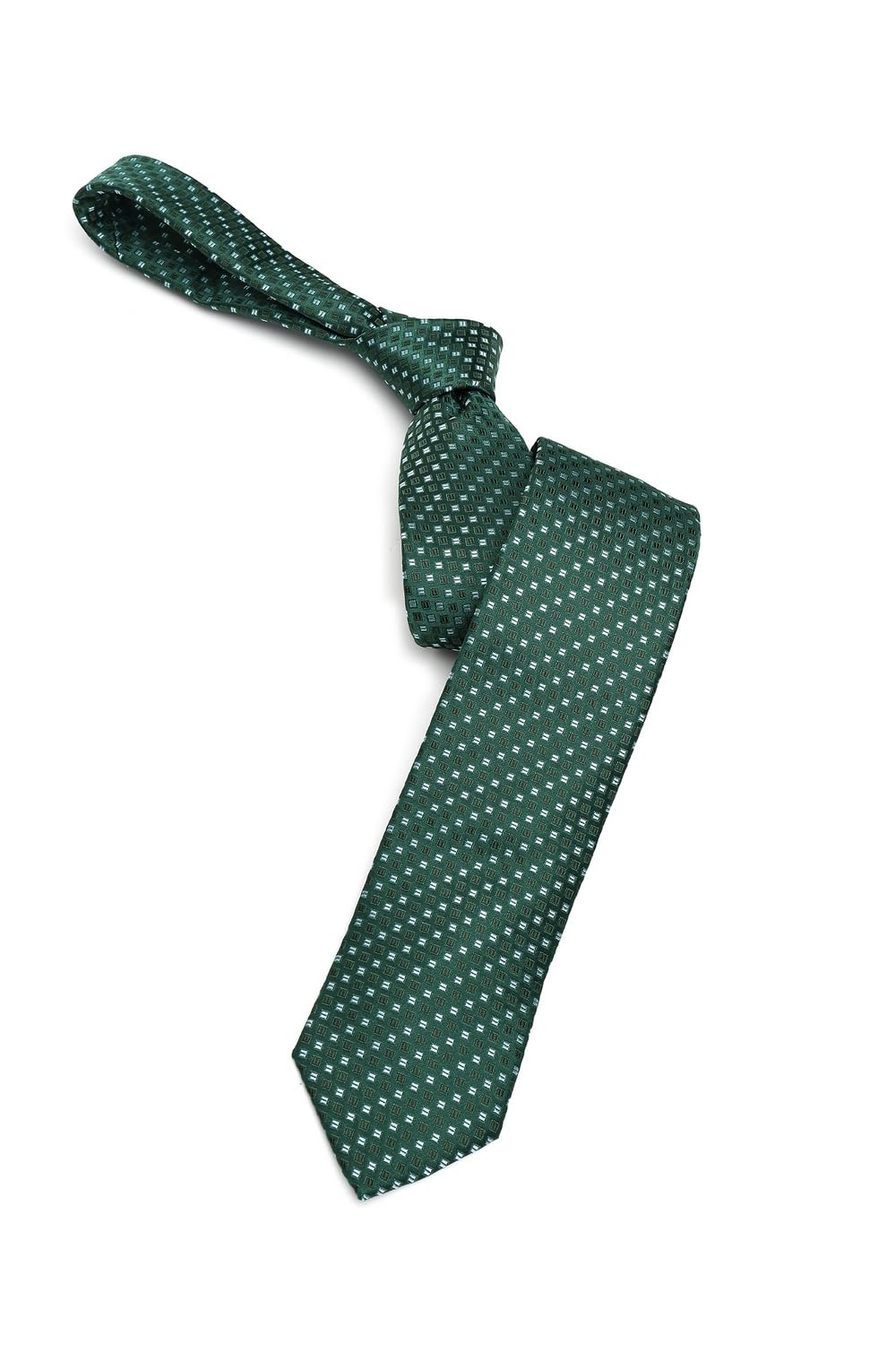 louis philippe Men Green Embroidered Tie-picture-15