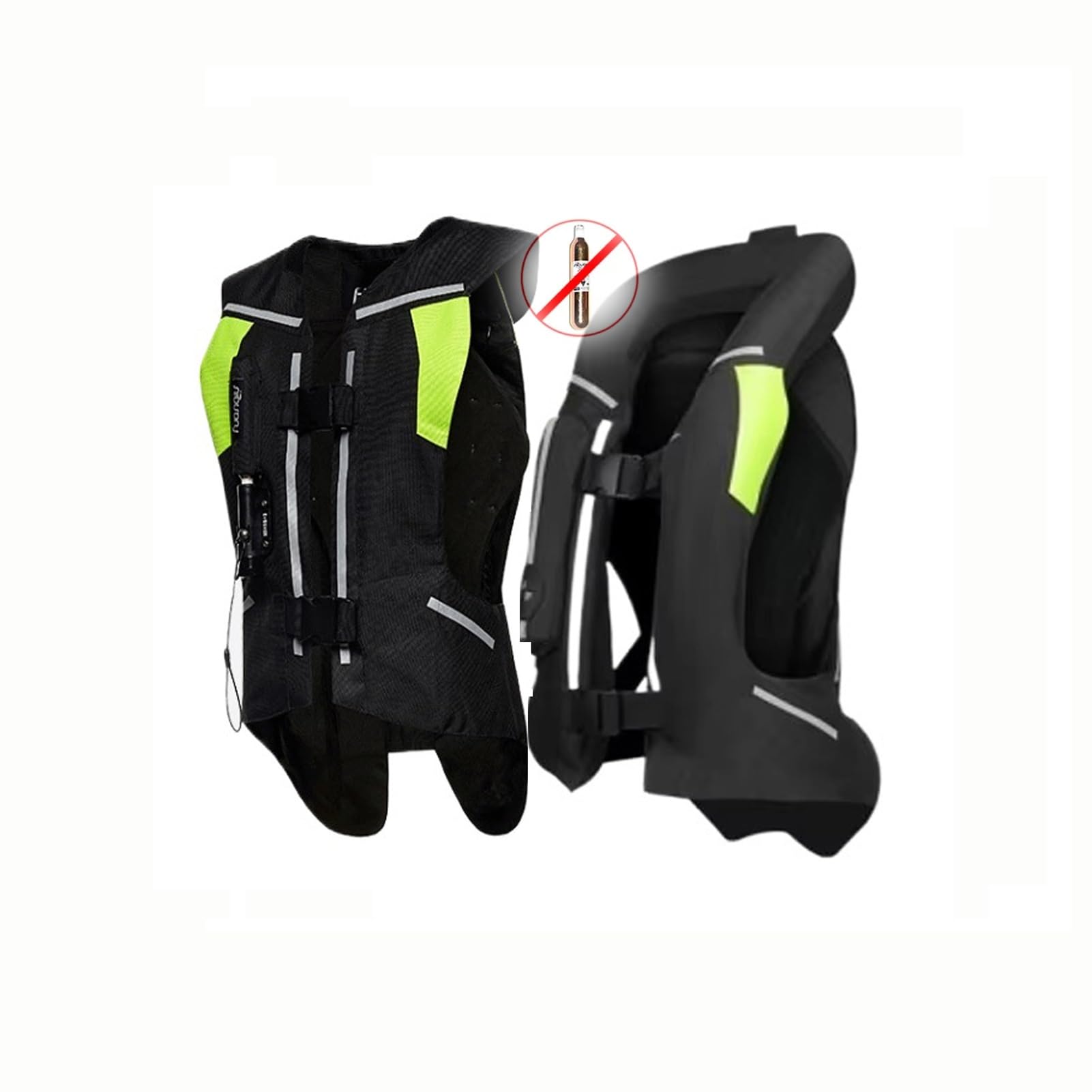 Gilet À Airbag De Moto Réglable Airbag De Protection Sportive Sécurité Légère, Équestre Et Moto(Nero,S)