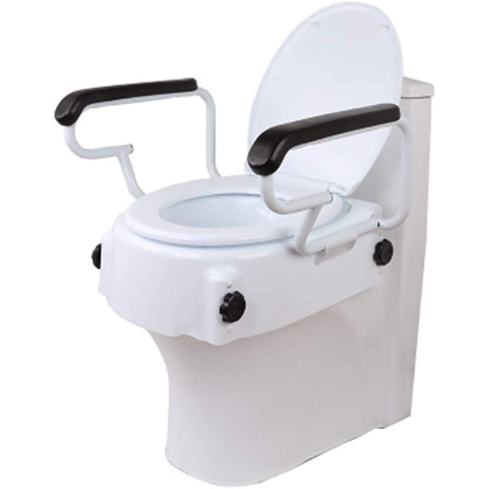 Buy Raised Toilet Seat with Arms, HeightAdjustable Toilet Elevator