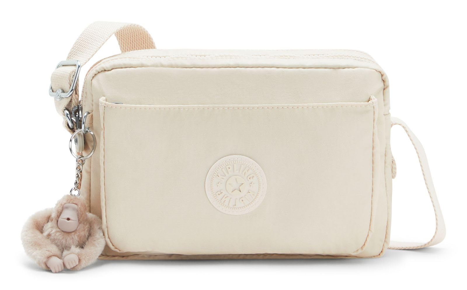 KiplingKipling ABANU M Medium crossbody, Beige Pearl (White)