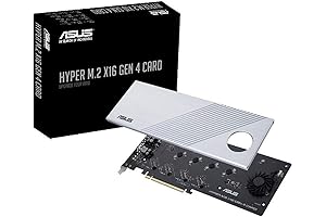 ASUS Hyper M.2 X16 PCIe 4.0 X4 SSD Expansion Card