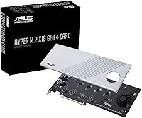 Vista 1 de ASUS Hyper M.2 X16 PCIe 4.0 X4 Expansion Card Supports 4 NVMe M.2 (2242/2260/2280/22110) up to 256Gbps for AMD 3rd Ryzen sTRX40, AM4 Socket and