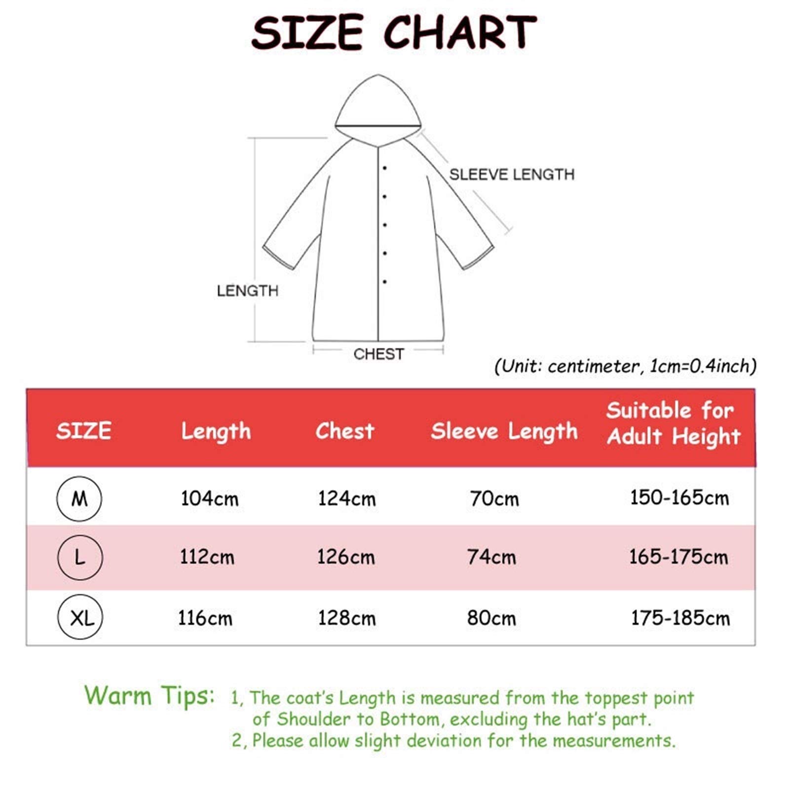 Étanche Adulte Transparent Veste à Capuche pour Hommes Femmes