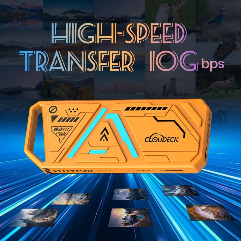 Cloudeck M.2 NVMe SSD Enclosure demonstrating high-speed data transfer.