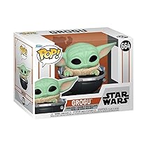 Funko POP, Vinyl, Star Wars, The Mandalorian S9, Grogu (The Child, Baby Yoda), Figura in Vinile da Collezione, Regalo, Merchandising Ufficiale, Giocattoli per Bambini e Adulti, TV Fans