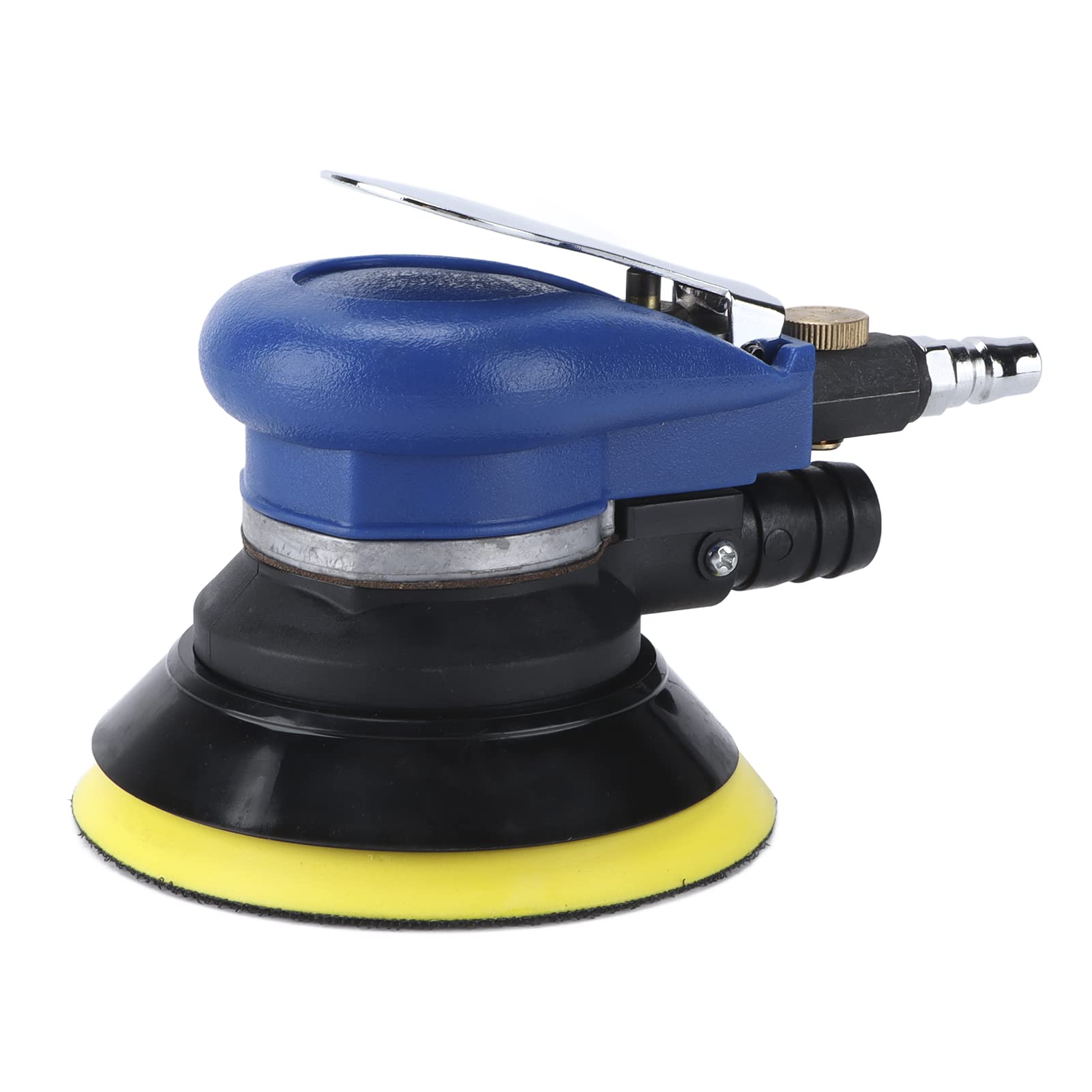 Lijadora pulidora neumática de 5 pulgadas, máquina pulidora de 10.000 rpm con recolección de polvo, diseño de vibración excéntrica para el cuidado de la pintura de automóviles y el