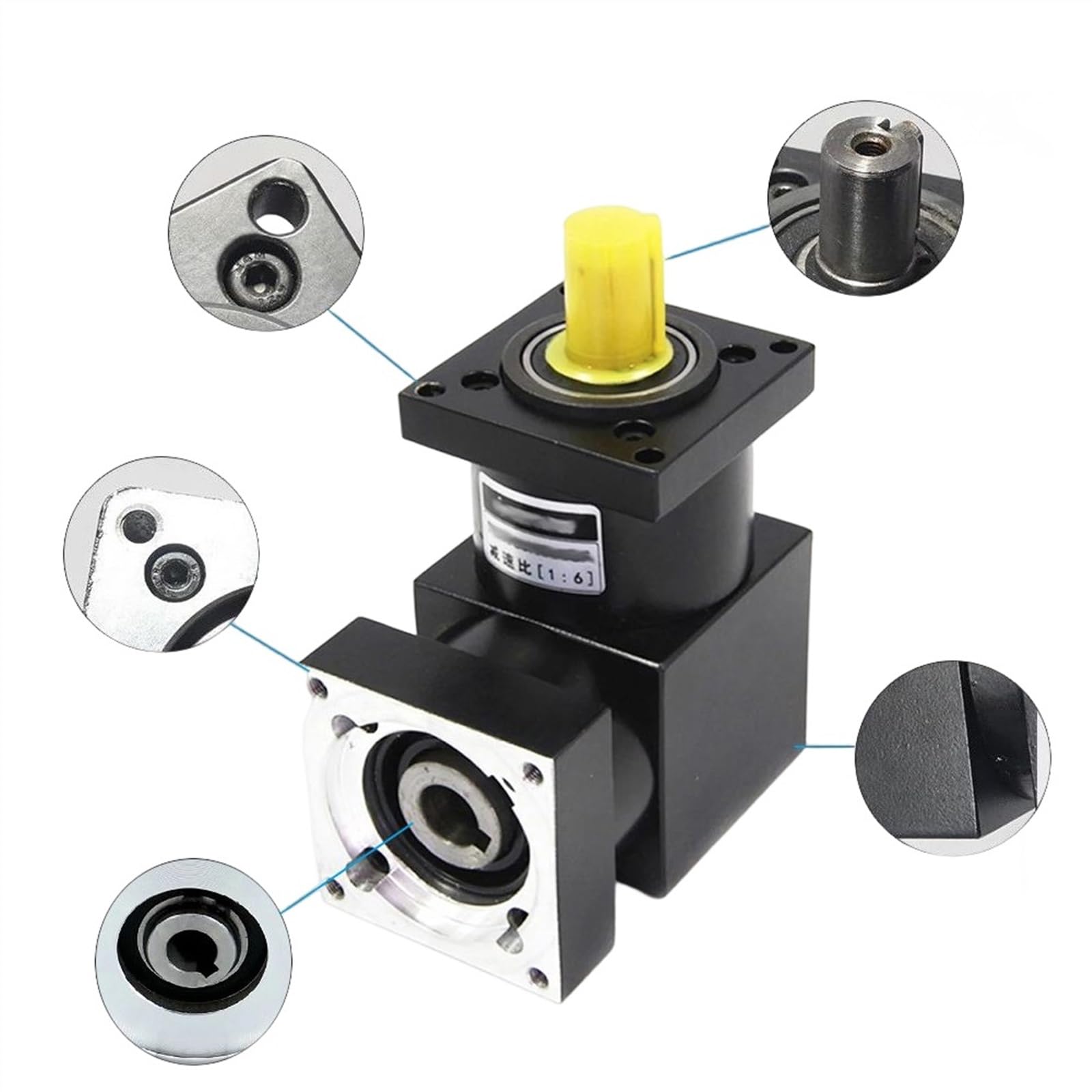 Réducteur planétaire angle droit pour moteur pas à pas NEMA23 et servomoteur CNC - 6