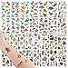 FLOFIA 350pcs Tatuajes Temporales Niños Pegatina de Dinosaurio /Planeta /Pirata Mixtos Estilos Transferencia Agua, Tatuaje Fiesta de Regalo, Tattos Infantiles Decoración Cumpleaños, 6.8*12cm, 30 Hojas