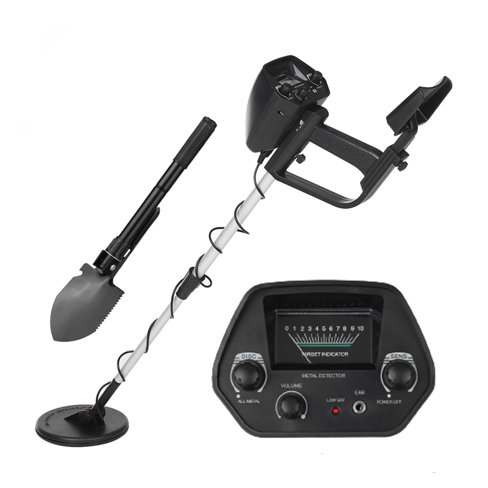 Cfwwsaq Set4 Md-4030 Metal Detector, Md4030 Metal Detector Underground Gold Detectors Treasure Hunter Tracker Seeker Metal Circuit Detector(Set4 Md-4030)