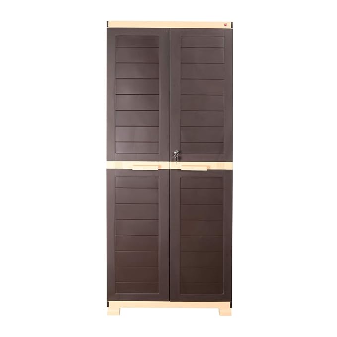 Cello Canton Cupboard for Storage (Biscuit Brown) at Rs. 4759