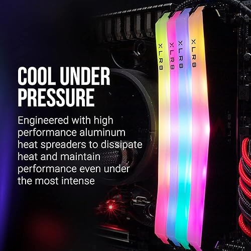 Vista 13 de PNY XLR8 Gaming 8GB DDR4 3200MHz (PC4-25600) CL16 1.35V RGB Memoria de escritorio (DIMM) - MD8GD4320016XRGB