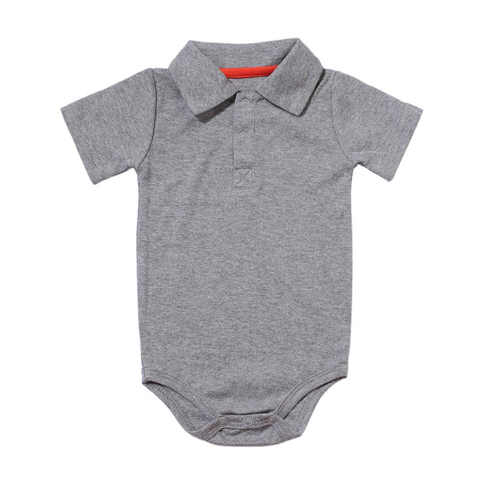 Generisch Pelele de manga corta para niños como elegante -Camisas Ropa de bebé Ropa de bebé de algodón suave para recién nacidos