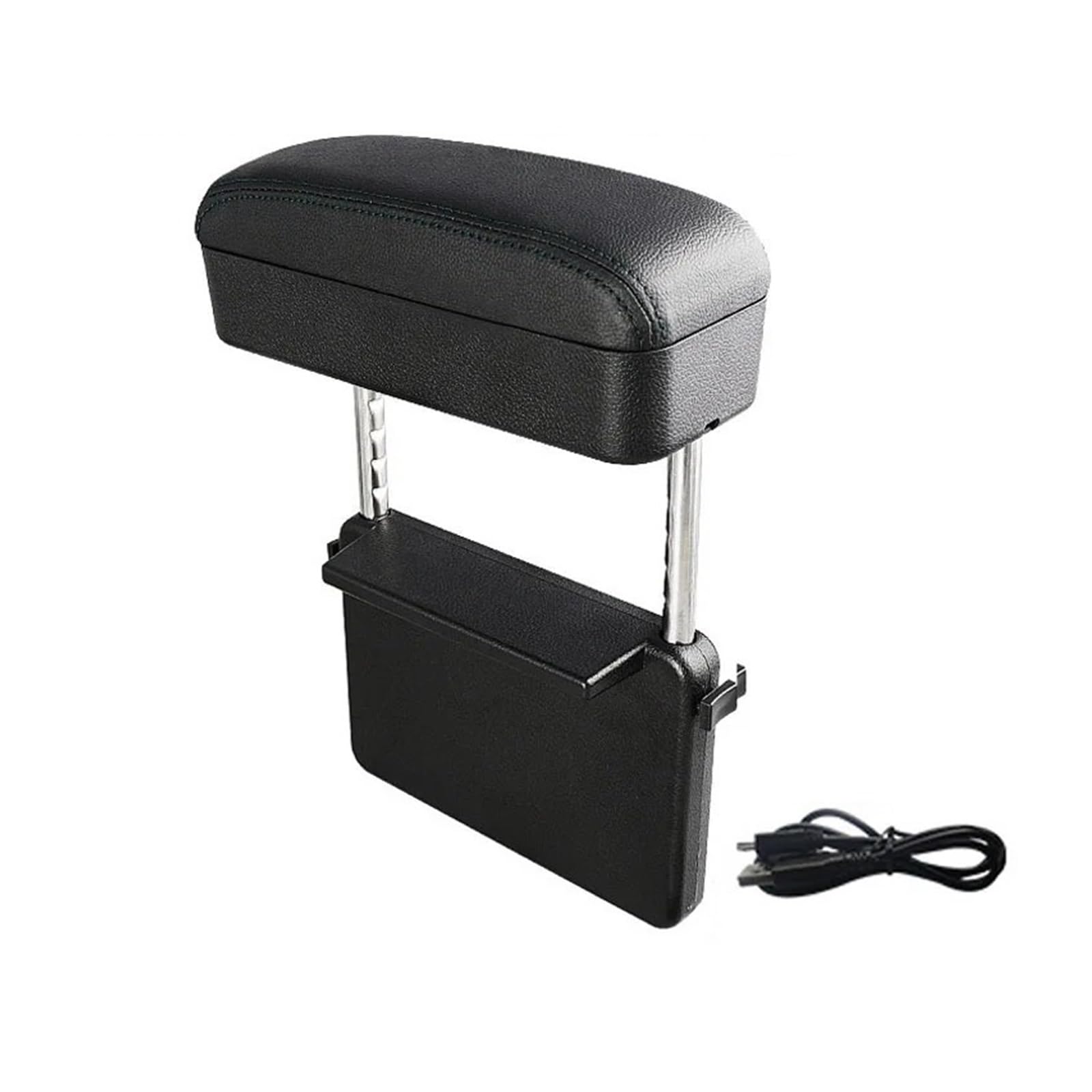 Hguvsjd Armrest Box Universal Rest Box Car Armrest Organizer Accessories Cushion Elbow Support Car Armrests(Black Type B)