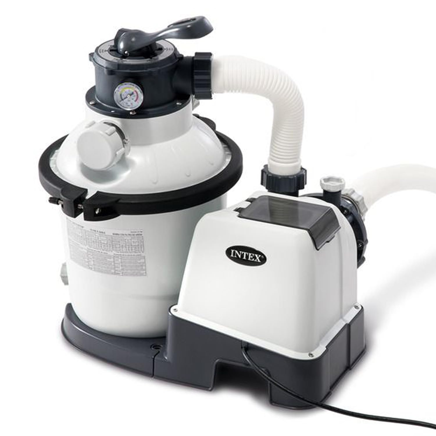 Intex kit Piscine Graphite (ø) 4,78 x (h) 1,24m
