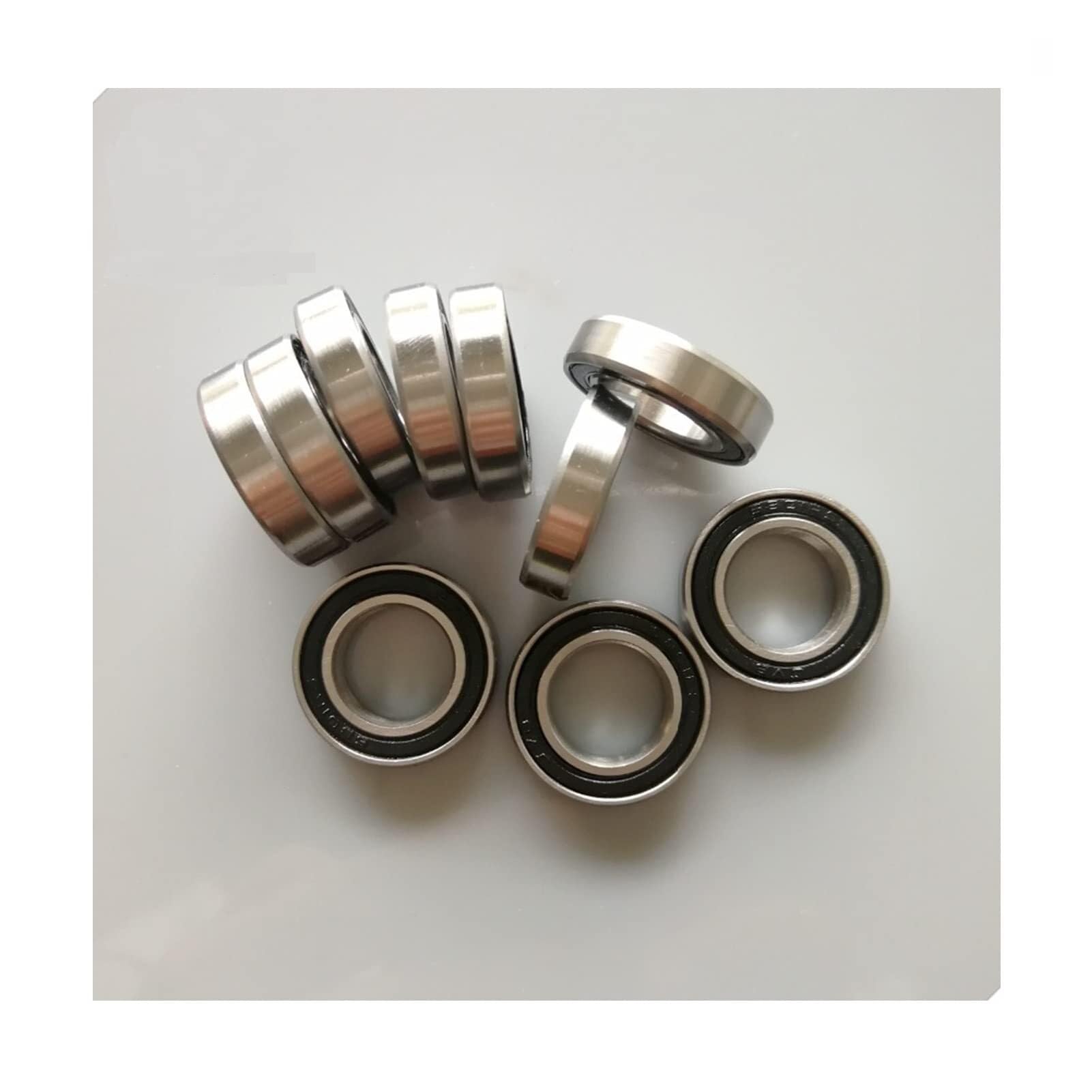 Industrial Shaft Bearings, 689RS S689RS S689-2RS Ball Bearings 9x17x5mm Stainless Steel Hybrid Ceramic Bearing ABEC-7 with Greased(Size:4Pcs)(12PCS)