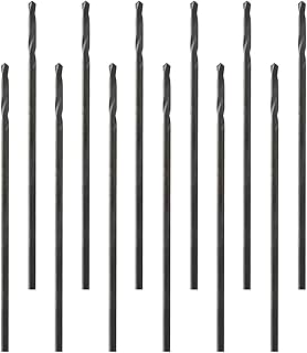 Auniwaig 20pcs Round Shank Drill Bit, 1mm High Speed Steel Twist Drill Bit HSS-9341, Black Nitride Coated Finish, for Aluminum Plate Copper Wood Stainless Steel