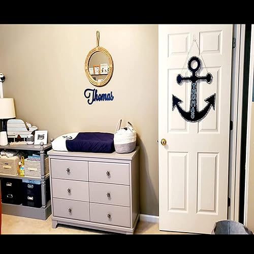 Miniatura 4 de Paquete de 8 pomos retro náuticos de timón para gabinete, cajón, armario, muebles, puerta, manijas de un solo agujero