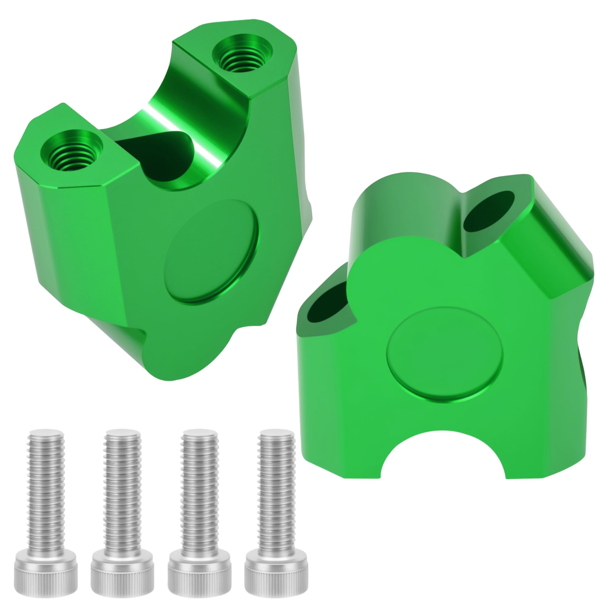 Tunejoy Rehausseur de Guidon de Moto 22 mm Pince de Guidon Adaptateur de Montage de Mouvement Arrière pour ATV Dirt Pit Bike Motocross Vert