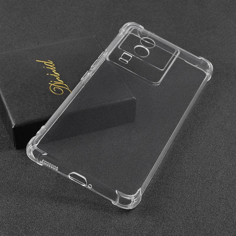 Image of for Back Case Cover Bumper Flexible Silicone Transparent Back Cover for Vivo iQOO Neo 7 / iQOO Neo 7 Pro - Transparent