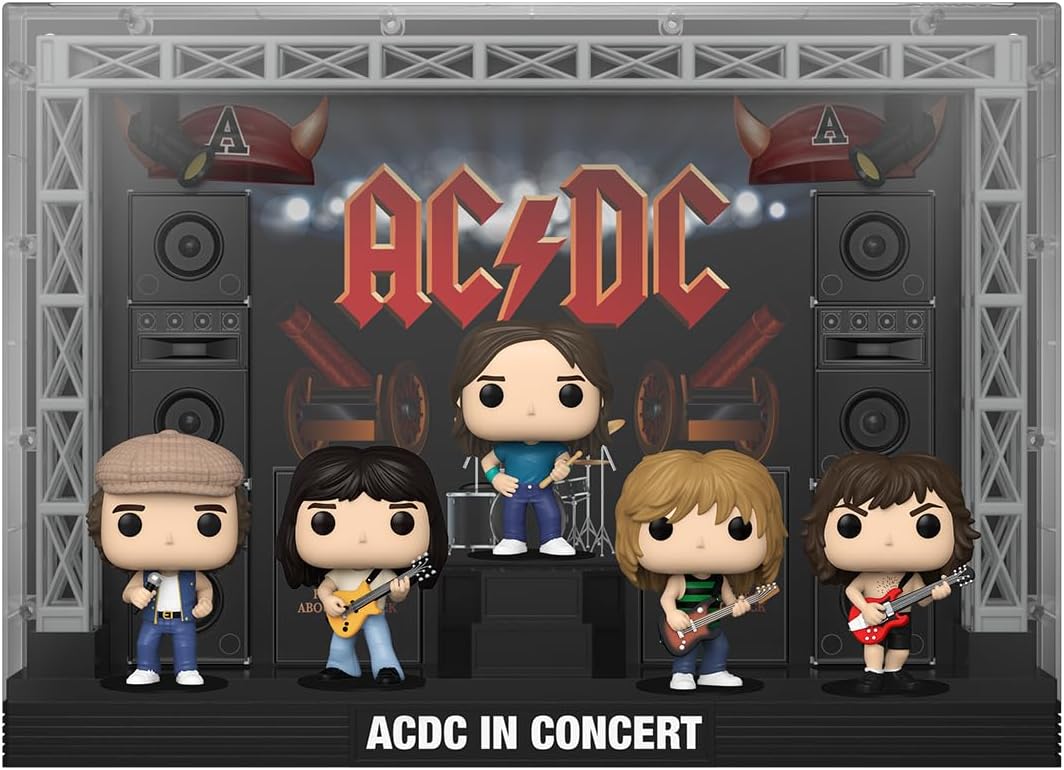 Funko AC/DC Pack 5 Figurines POP! Moments DLX Vinyl AC/DC in Concert 9 cm