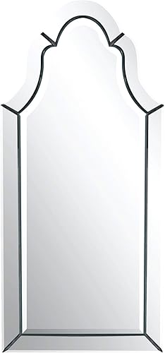 Uttermost Espejo de pared arqueado pulido de 21 x 44 pulgadas Hovan