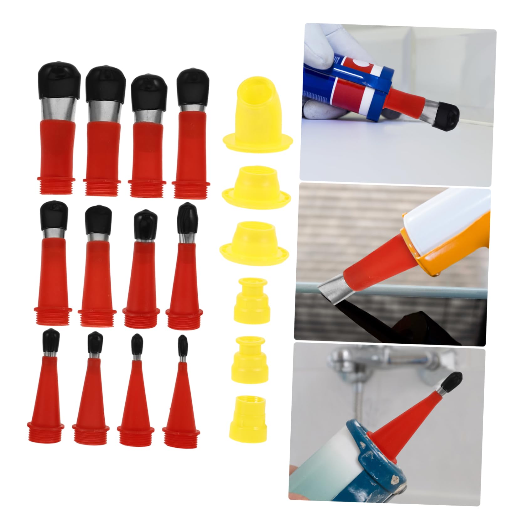 Angoily 5sätze Caulking Nozzle Kit Dichtwerkzeug Mit Für Einfache Handhabung Und Vielseitige Anwendungen Bad Und Küche