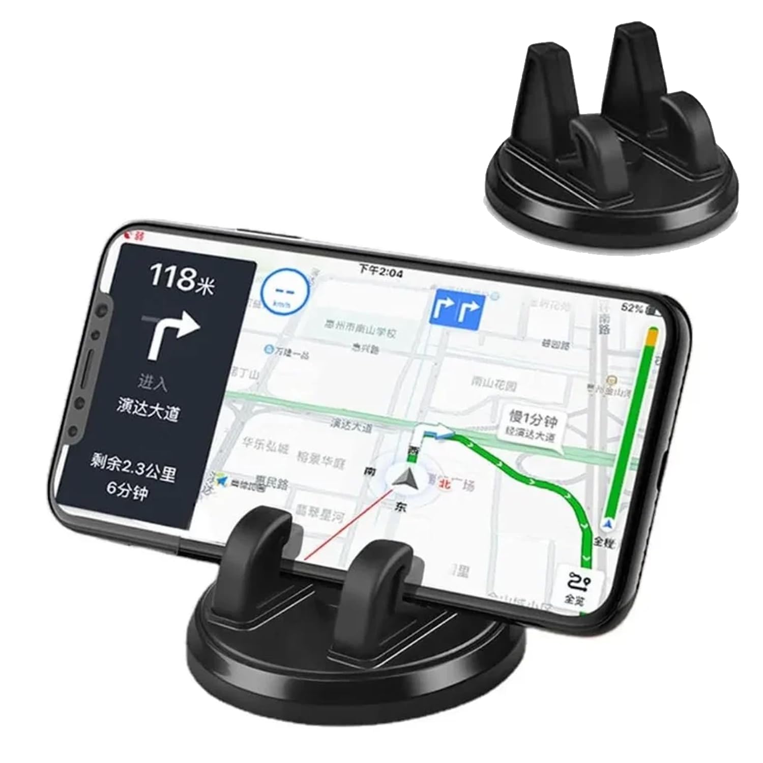 EYUVAA Lebel Universal Phone Holder for Dashboard | 360° Rotatable Car Mobile Holder| Phone Mount for Car Dashboard | Adjustable Stand for Portrait & Landscape Viewing (Black) (Car Ph Holder (S-651))-image-29