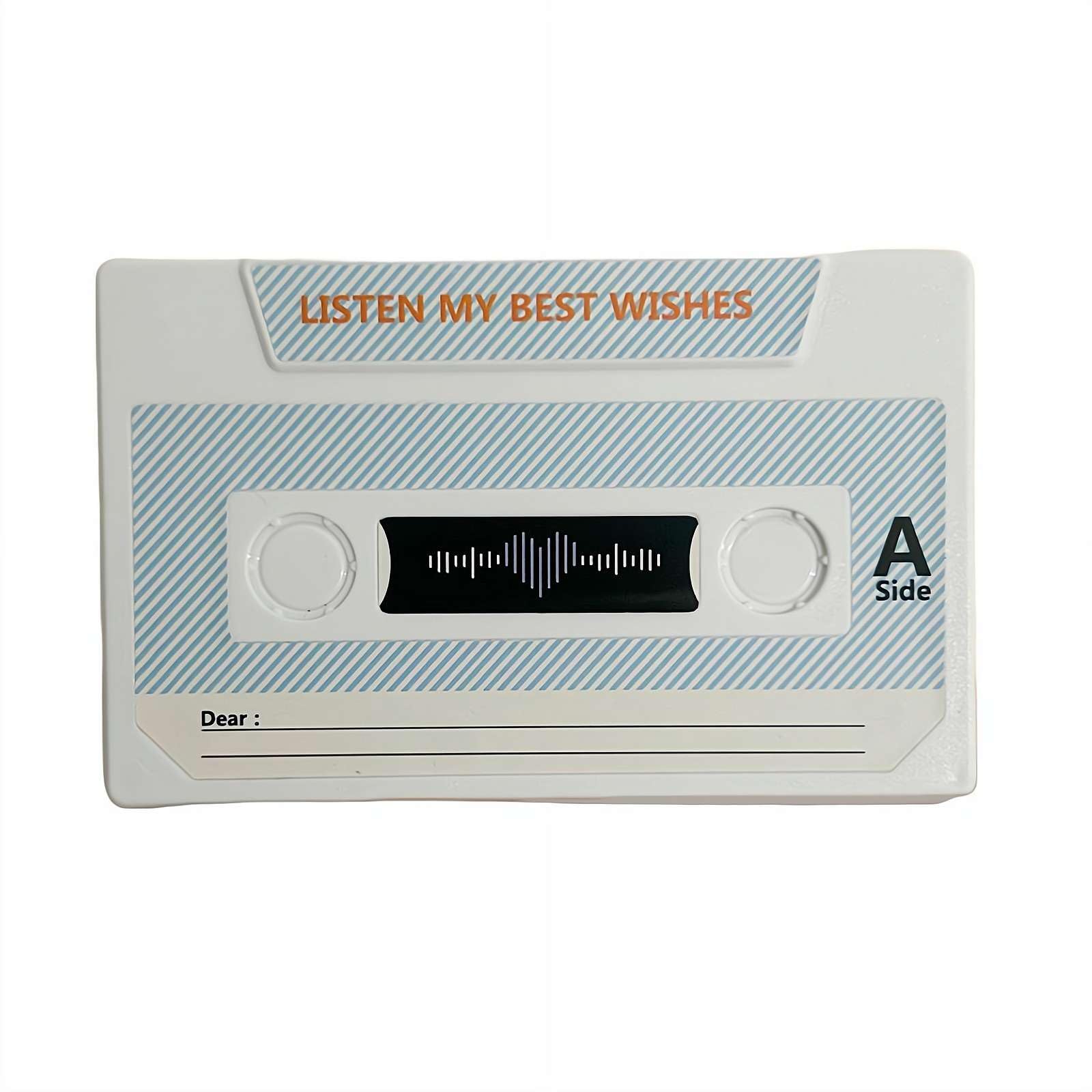 Recordable Greeting Card, Retro Cassette Tape Design, Reusable Voice Message Card with 60-Second Recording, Personalized Gift for Birthday, Anniversary, Christmas