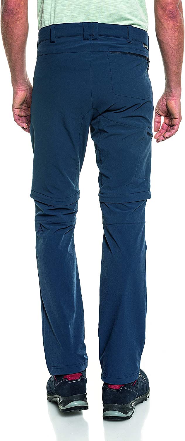 Schöffel Pants Koper1 Zip Off - Elastyczne spodnie męskie z funkcją Zip-Off, szybkoschnące i chłodzące spodnie trekkingowe z 4-kierunkowego stretchu Mężczyźni