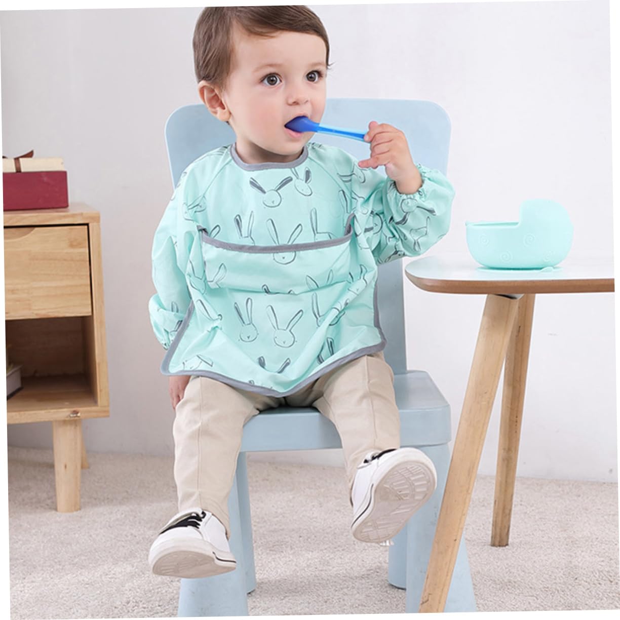 3 Sätze Lätzchen baby bibs babylätzen overol para niño Overalls für Kinder Baby isst Kittel Kinderschürze dünner Schnitt Arbeitskleidung Babybedarf Kleinkind Polyesterfaser