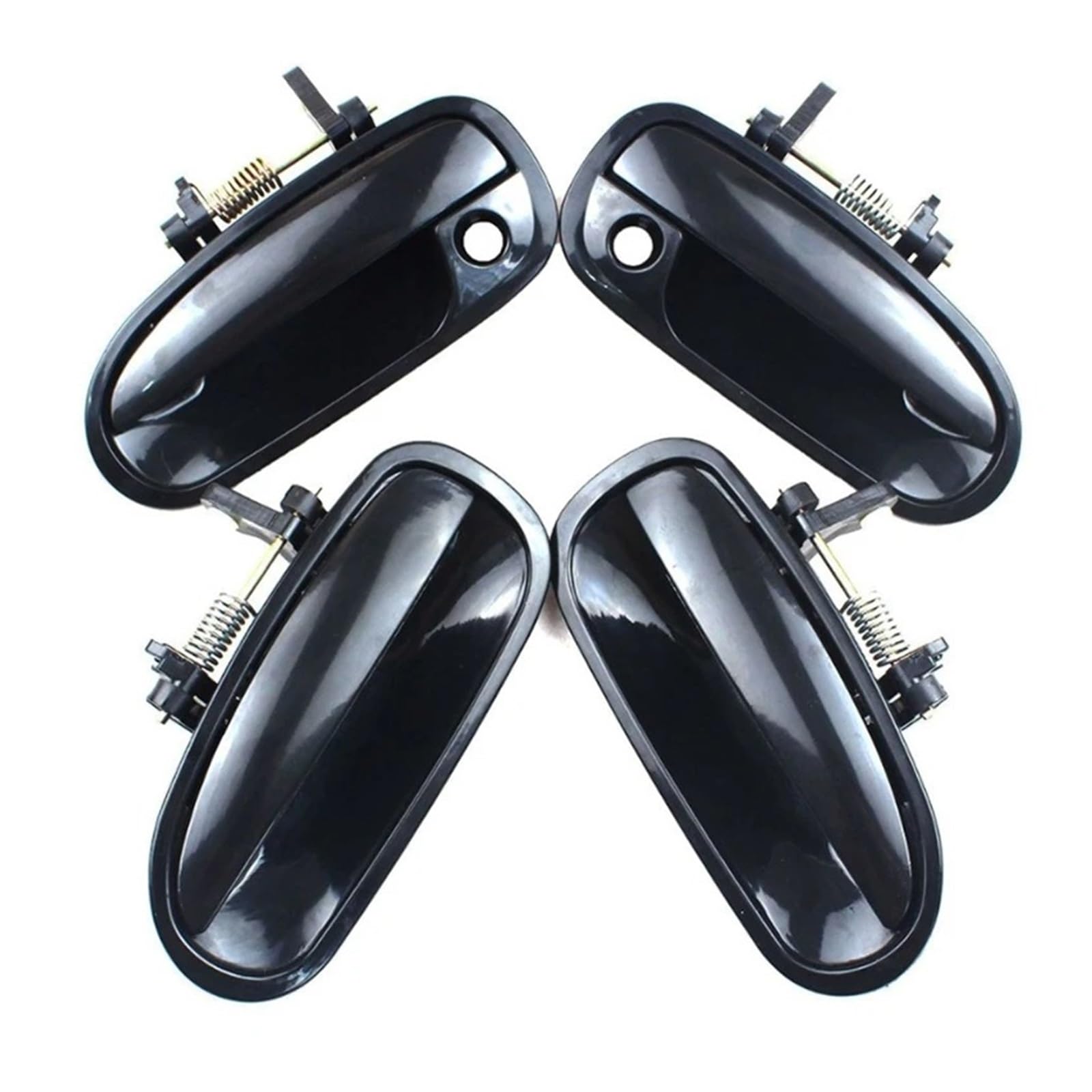 Nokrgqw Black Rear Door Left Handle Passenger 2Pcs Car Outside Exterior Door Handle For Civic For Ek3 1996 1997 1998 1999 2000