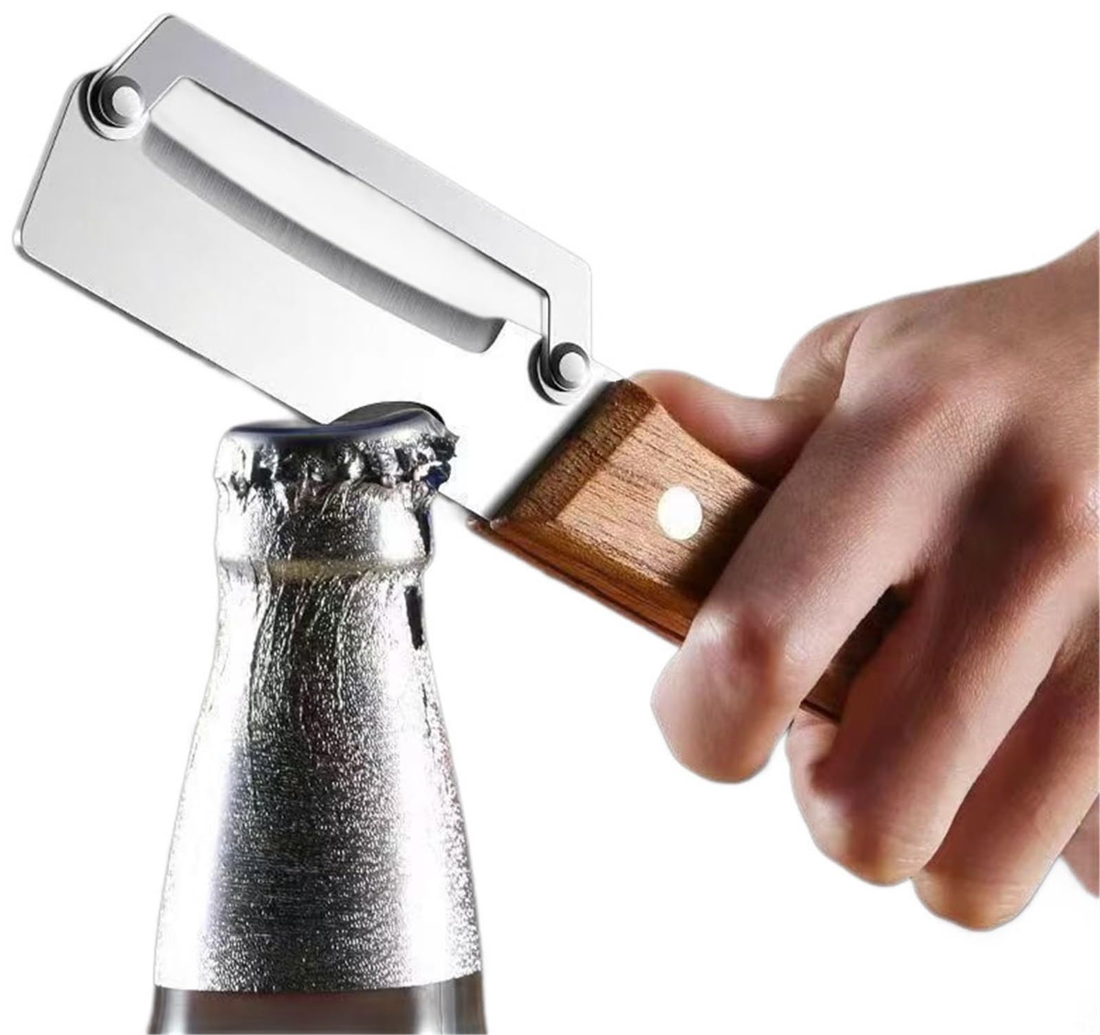 Multi-Functional Vegetable Peeler for Kitchen, Stainless Steel Multifunctional Kitchen Fruit and Vegetable Peeler with Wood Handle and Bottle Opener(3pcs) — Amazon image 5